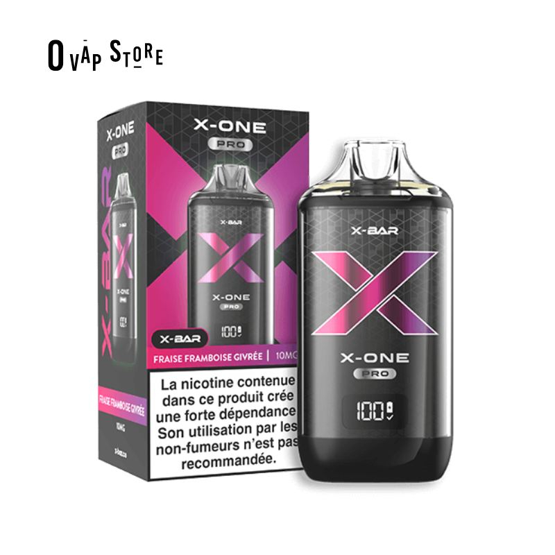 Pod Rechargeable X-Bar X One Pro - Fraise Framboise Givre
