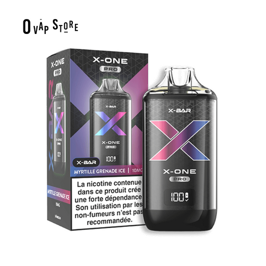 Pod Rechargeable X-Bar X One Pro - Myrtille Grenade Ice